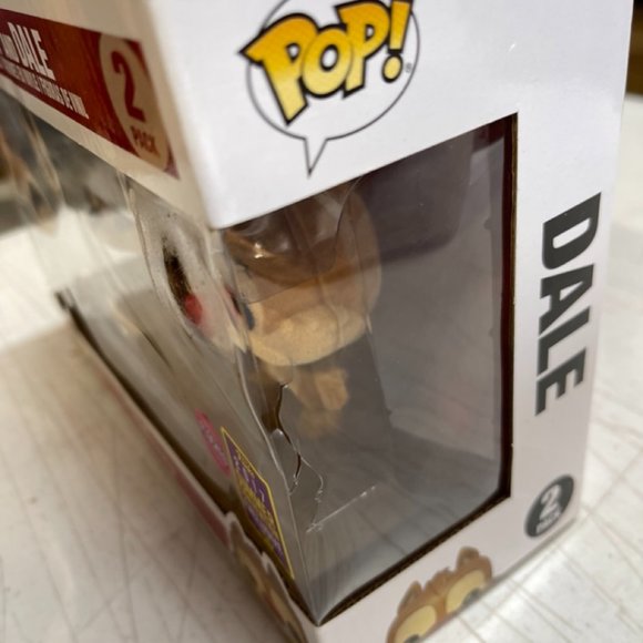 FUNKO POP 2017 SDCC EXCLUSIVE CHIP & DALE FLOCKED - NEW - CASING DAMAGED - Picture 5 of 7